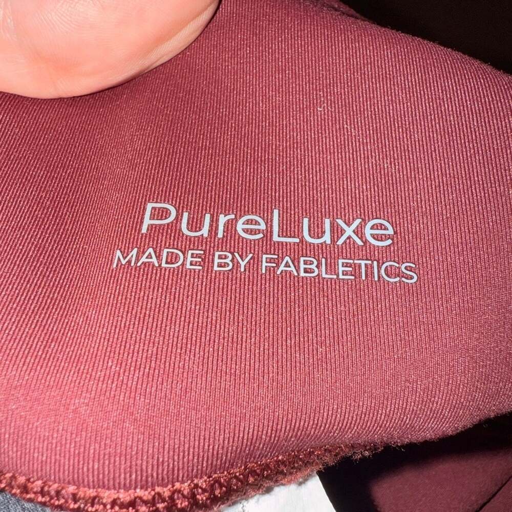 Fabletics PureLuxe Burgandy Leggings, M - Picture 3 of 4